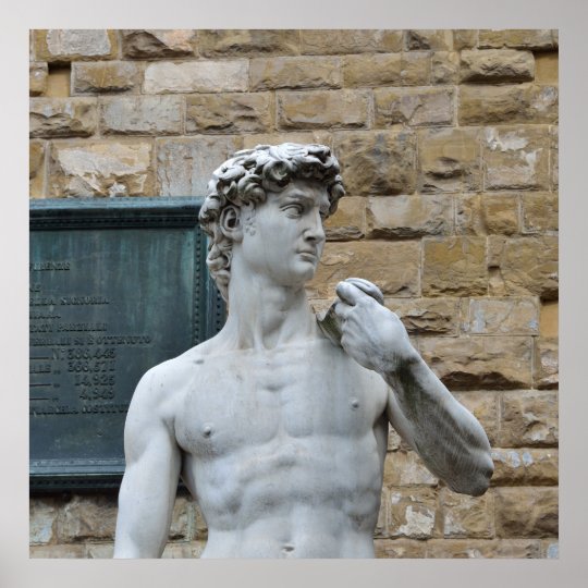 Michelangelo's David Poster Zazzle.co.uk