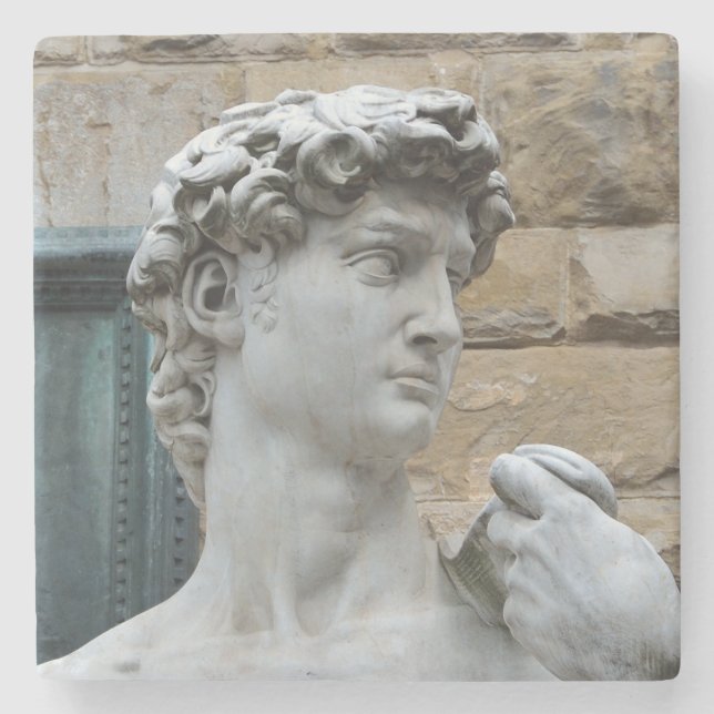 Michelangelo's David Stone Coaster (Front)