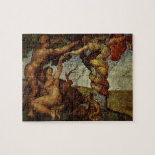 Michelangelo's Fall and Expulsion, Garden of Eden Jigsaw Puzzle