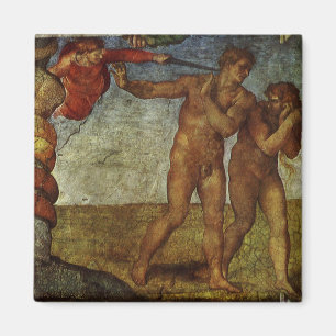 Michelangelo's Fall and Expulsion, Garden of Eden Magnet