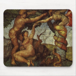 Michelangelo's Fall and Expulsion, Garden of Eden Mouse Mat