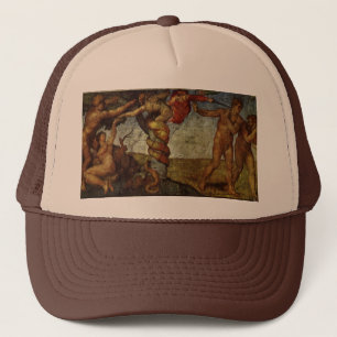 Michelangelo's Fall and Expulsion, Garden of Eden Trucker Hat