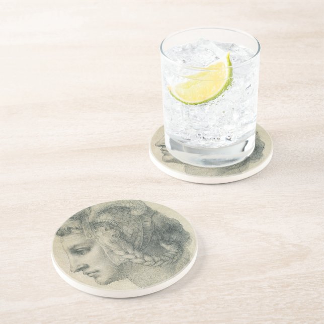 Michelangelo's Ideal Head of a Woman Coaster (Side)