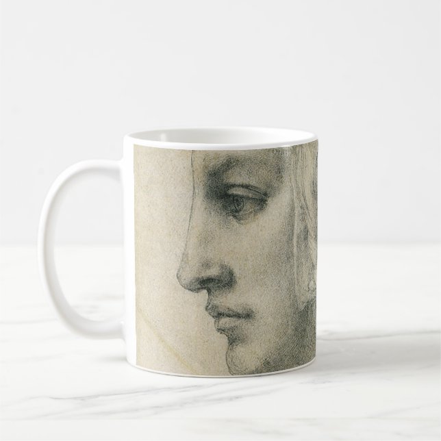 Michelangelo's Ideal Head of a Woman Coffee Mug (Left)