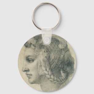 Michelangelo's Ideal Head of a Woman Key Ring