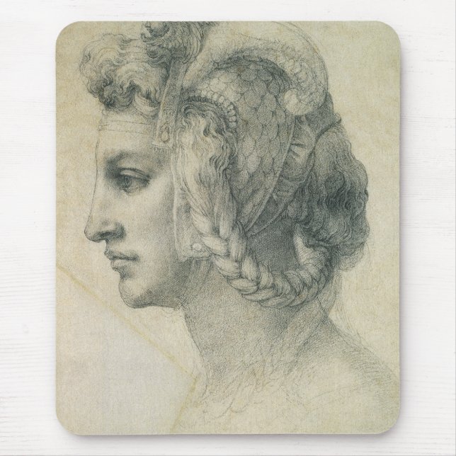 Michelangelo's Ideal Head of a Woman Mouse Mat (Front)