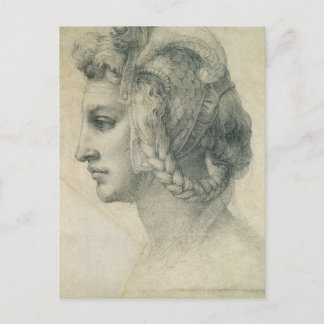 Michelangelo's Ideal Head of a Woman Postcard