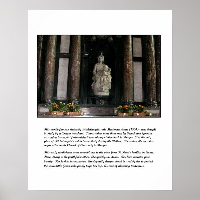 Michelangelo's Madonna & Child  Poster (Front)