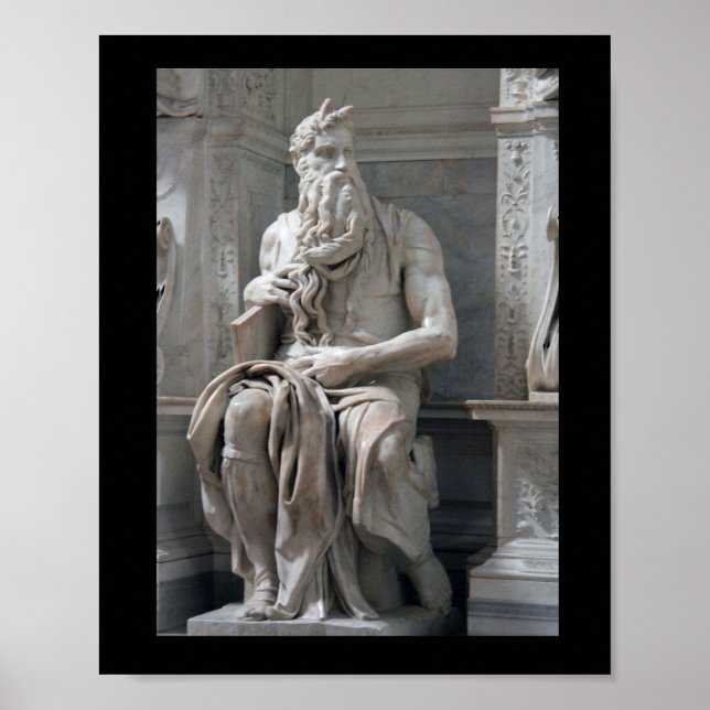 Michelangelo's Moses Poster (Front)