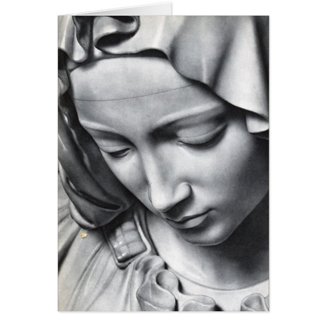 Michelangelo's Pieta detail of Virgin Mary's face (Front)