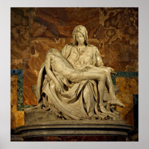 Michelangelo's Pieta in St. Peter's Basilica Poster