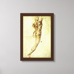 Michelangelo's Study for the Battle of Cascina Canvas Print