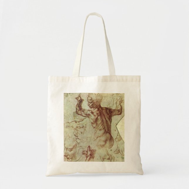 Michelangelo's Study of a Libyan Sibyl Tote Bag (Front)
