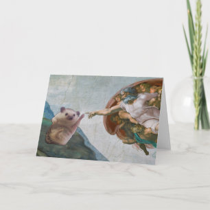Michelangelo's The Creation of Hedgehog Card