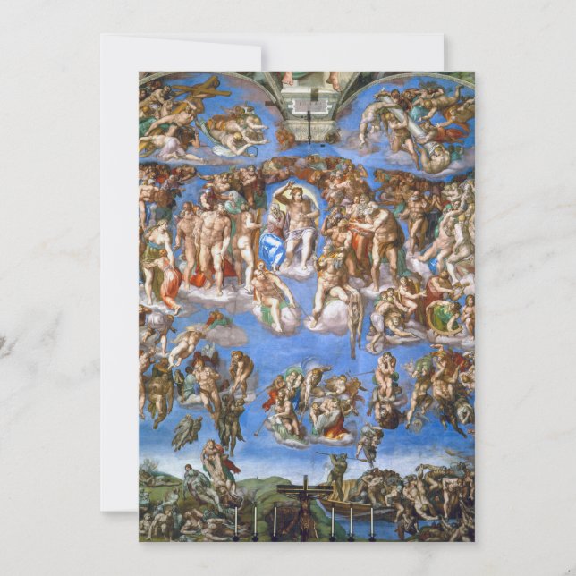 Michelangelo's The Last Judgement Invitation (Front)