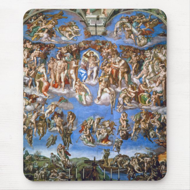 Michelangelo's The Last Judgement Mouse Mat (Front)