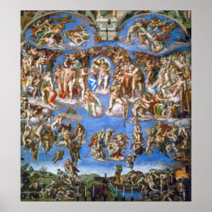 Michelangelo's The Last Judgement Poster