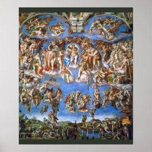 Michelangelo's The Last Judgement Poster