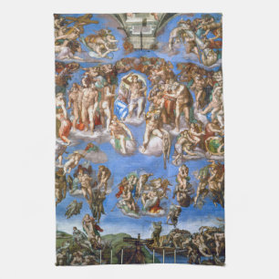 Michelangelo's The Last Judgement Tea Towel