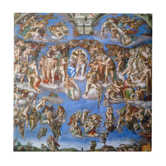 Michelangelo's The Last Judgement Tile (Front)