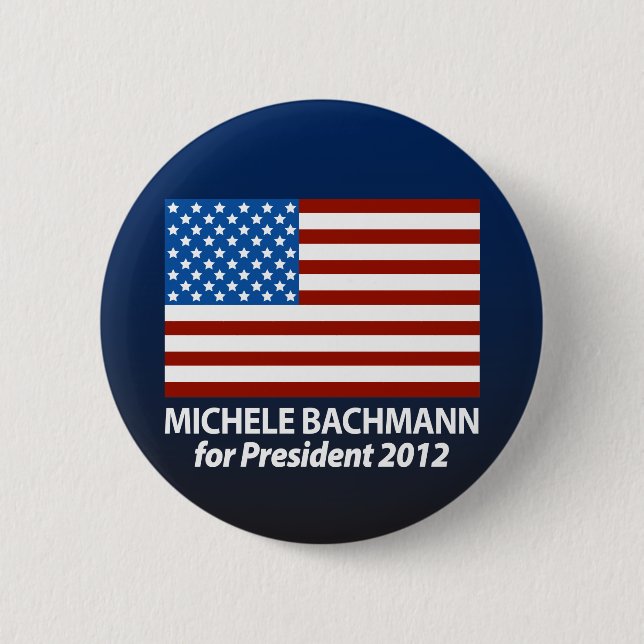 Michele Bachmann for President 2012 6 Cm Round Badge (Front)