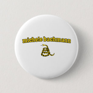 Michele Bachmann Gadsden Snake 6 Cm Round Badge
