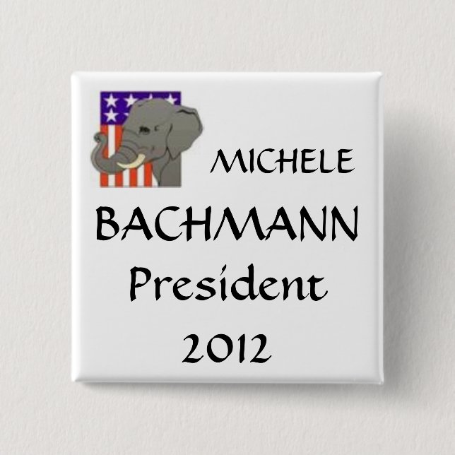 MICHELE, BACHMANN, President 2012 15 Cm Square Badge (Front)