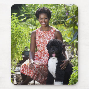 Michele & Bo Obama Mouse Mat