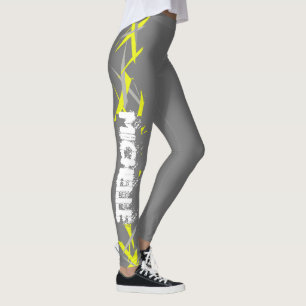 Michelle Add Your Name Abstract Art Leggings