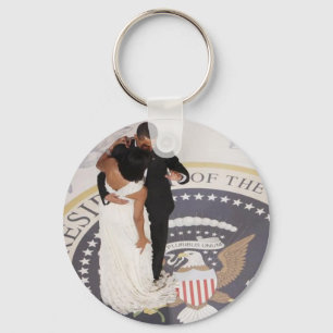 Michelle and Barack Obama Key Ring