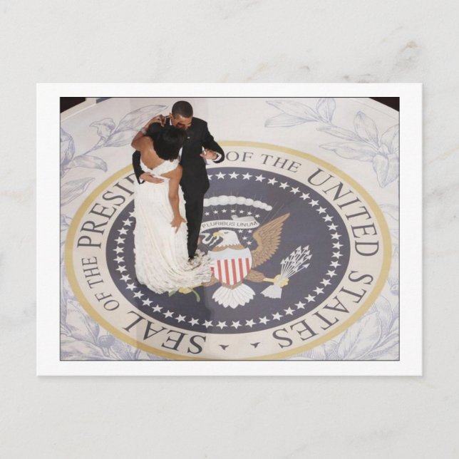 Michelle and Barack Obama Postcard (Front)