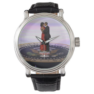 Michelle and Barack Obama Watch