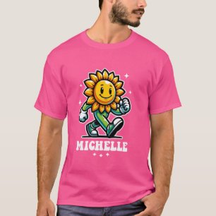 Michelle Cute Sunflower Design for Girls Name Mich T-Shirt
