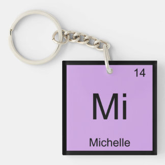 Michelle Name Chemistry Element Periodic Table Key Ring
