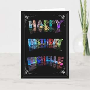 Michelle -  Name in Lights greeting card (Photo)