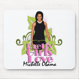 Michelle O "Pretty Girls Love" Computer pad Mouse Mat