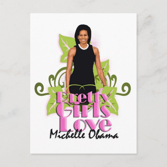 Michelle O "Pretty Girls Love" Postcard (Front)