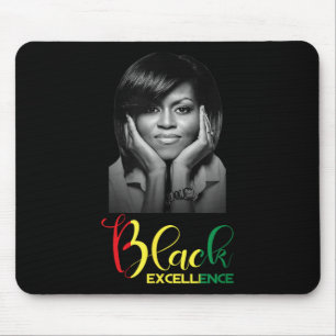 Michelle Obama Black Excellence Black History Mont Mouse Mat