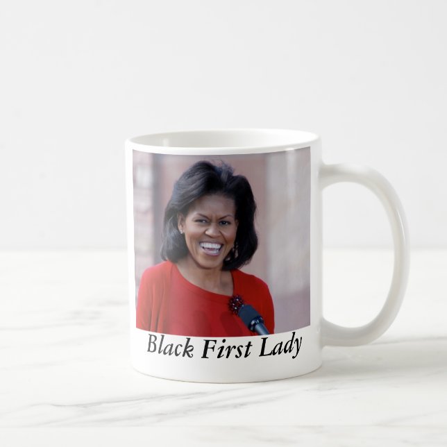 michelle obama, Black First Lady Coffee Mug (Right)