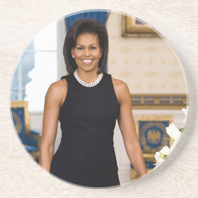 Michelle Obama Drink Coaster (Front)