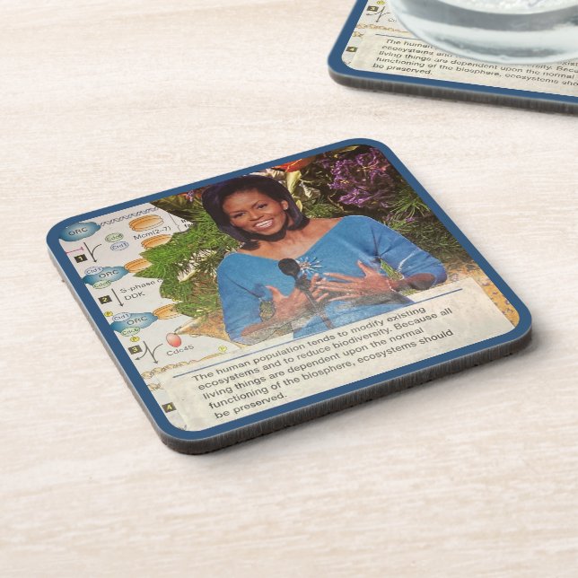 Michelle Obama Environmental Social Justice Boss Coaster (Left Side)