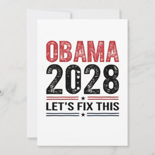 Michelle Obama for President Obama 2028   Invitation