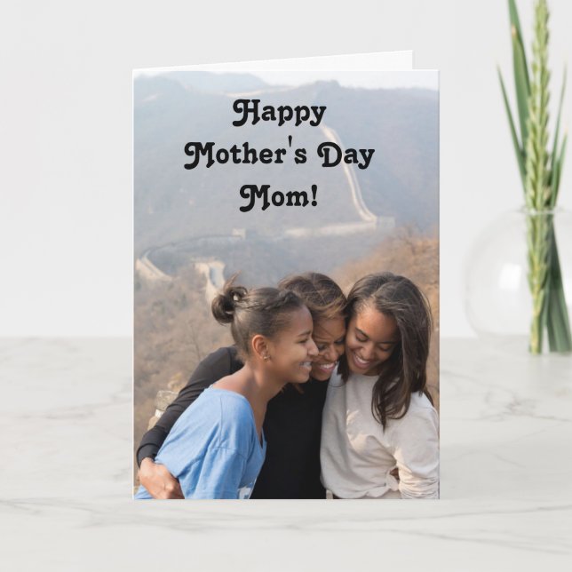 Michelle Obama Mother's Day 3 Card (Front)