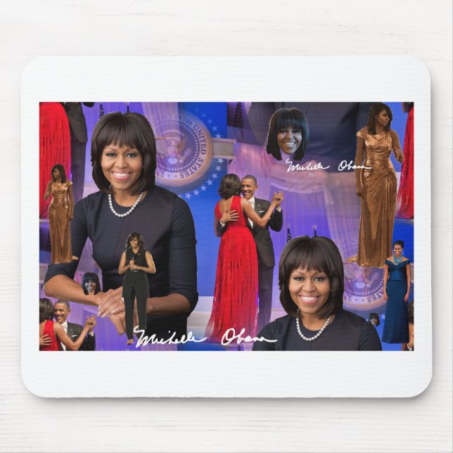 Michelle Obama Mouse Mat (Front)