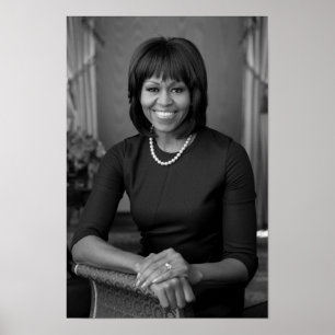 Michelle Obama Official Portrait - 2013 Poster