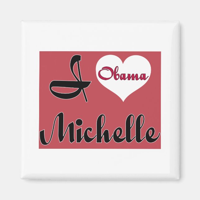 michelle obama pnk - Customised Magnet (Front)