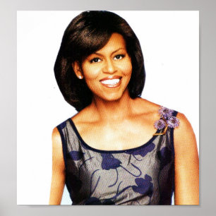 MICHELLE OBAMA SMILING poster