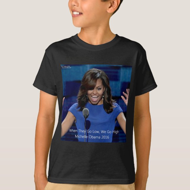 Michelle Obama "We Go High" Collectable T-Shirt (Front)