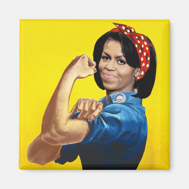 MICHELLE THE RIVETER MAGNET (Front)