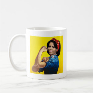 MICHELLE THE RIVETER.png Coffee Mug